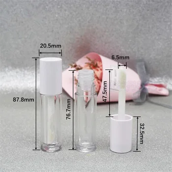 10vnt 4ml Mini Matinio Bžūp Lūpų Glazūra Vamzdis Skaidrų Butelį Plastiko Lūpų Blizgesys Kosmetikos Pakuotės, Konteinerio
