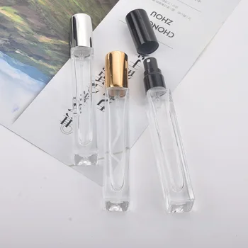 10vnt/daug 10ML Nešiojamų Spalvinga Stiklinis Kvepalų Buteliukas Su Purkštuvu Tuščias Kosmetikos Konteineriai Kelionės Purškimo buteliai