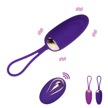 12 Greičio Klitorio Stimuliatorius Belaidžio Nuotolinio Valdymo atsparus Vandeniui Vibruojantis Kiaušinis USB Įkrovimo Sekso Žaislai Moterims