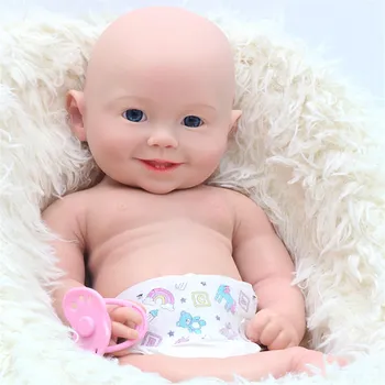 18inch Realus Visą Silikono Reborn Baby Lėlės rinkinys dažytos Minkštas berniukas Kūdikių Lėlės 