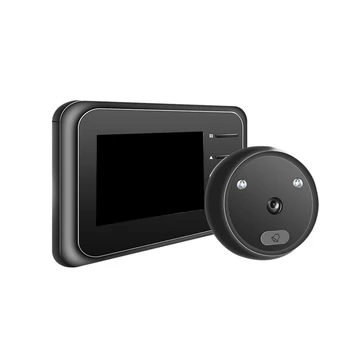 2,4 Colių Ekranas Skaitmeninė Akutė Viewer durų skambutį ir SPINDULIŲ Naktinio Matymo Elektroninės Durų Eye Kamera Doorbell Patalpų Stebėti R11