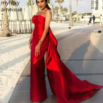 2021 Naują Atvykimo Off Peties Raudona Seksualus Vakarinę Suknelę Pigūs Suknelės Vestidos De Festa Oficialus Moterų Elegantiškas Chalatas De Soiree