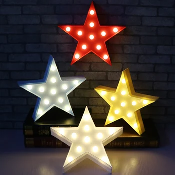 3D LED Naktį Žibintai, Žvaigždės, Mėnulis Vaikai Miegamojo Sienos Lempa, Patalpų Apšvietimas Namuose Šalis Vestuvių papuošalai Kalėdų Kūrybos Dovana