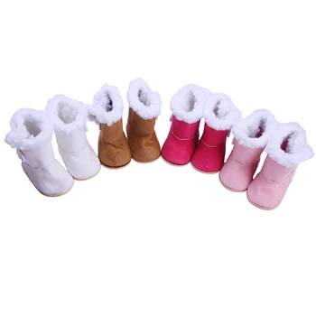 4 stilius Pliušinis batai 18 colių Amerikos lėlės kūdikio dovana, Lėlės priedai