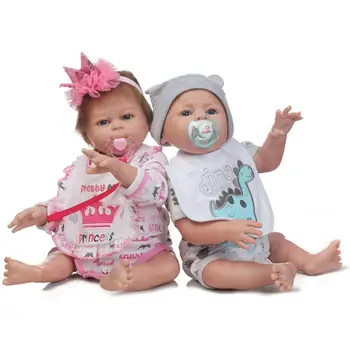 50cm 20 colių silikono lėlės reborn kūdikiams vandeniui dvyniai silikono kūdikių lėlės viso kūno žaislai 2018 karštų produktų Švietimo žaislai