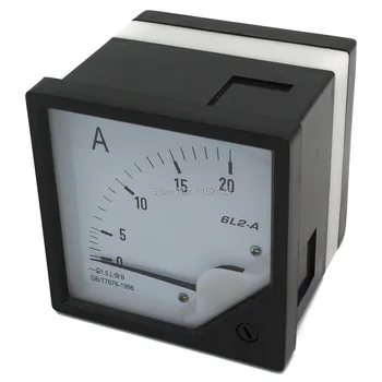 6L2-rodyklė ammeter analoginis AMP metrų 80mm x 80mm dydis 5A 10A 20A 50A 30A