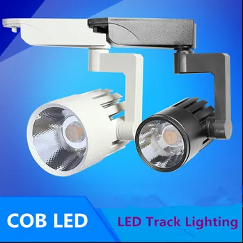 6pcs 110 V, 220 V, LED prožektoriai, bėgių šviesos lempa 20W COB LED kelio šviesa