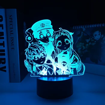 Anime Tualetas Privalo Hanako Kun LED Nakties Šviesos Miegamojo Puošimas Spalvinga naktinė lempa Manga Hanako Dovana Akrilo 3D Lempos Dropship