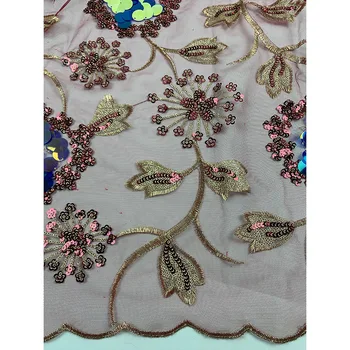 Ankara Naujo Dizaino nėrinių Audinys Kvėpuojantis Tekstilės Nigerijos Mados akių siuvinėjimai Be Moterų Suknelė Audinys ACC1234567