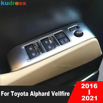 Automobilių Langų Pakėlimo Mygtuką Perjungti Padengti Apdaila Toyota Alphard Vellfire 2016 2017 2018 2019 2020 2021 Anglies Interjero Priedai