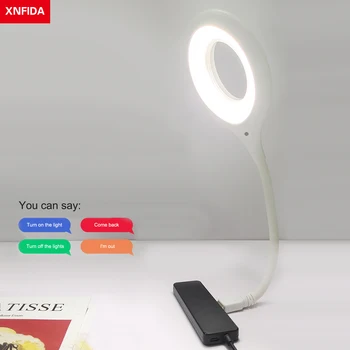 Balso Šviesos USB Pažangaus Voice Control Light Valdymas Balsu Mini Nešiojamieji Atmosfera Nuotrauka LED Nakties Šviesos Naktį Šviesos Prijungti