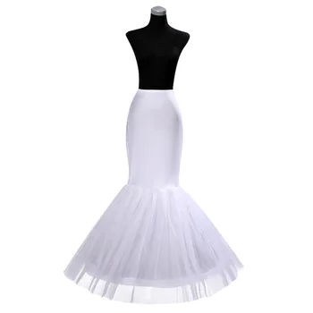Balta Nuotakos Undinė Mergina Vestuvių Suknelė Moteris Pettycoat Krinolīns Underskirt Vestuvių Hoopas Sijonas Apatiniai sijonai