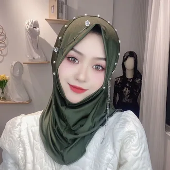 Boutique Dubajus Viskozė Musulman Shayla Hijbas Momentinių Skaros