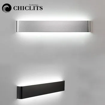 CHICLITS Modernios Led Aliuminio Sienos Lempos Vonios Veidrodis Šviesos Sconce Miegamojo, Svetainės Šviestuvas, 6W/12W/18W/24W LED Šviesos Naktį