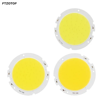 FTZOTOF LED 30 V Dc Super Šviesus Apskrito COB Šiltas, Natūralus Kietas Baltas 76mm 20W 30W Downlight Lubų Lempa Borto Didelės Galios Lustas
