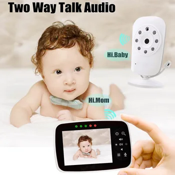 Garso Aptikimo Smart Babysister Minitor Domofonas Garso Temperatūros Patalpų Apsaugos Auklė Cam Night Vision Wireless Baby Monitor