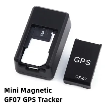 GPS Seklys GF07 Magnetiniai Mini Automobilių Realiu Laiku Magnetinio Sekimo Realaus laiko Transporto priemonės Ieškiklis Smart Tag Stebėjimo Quad Band Prietaisas