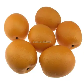 Gresorth 6pcs Dirbtinis Tikroviška Orange Netikrą Vaisių Namų Partijos Namai Virtuvės Maisto Apdailos Maisto Žaislas
