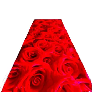 Ilgo Kūrybinio 3D red rose Vestuvių ceremonijos kilimo gražių gėlių fojė/laiptai/ištrauka/ įėjimas/holo kilimo