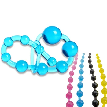 Jelly Anal Beads Sekso Žaislai Moterims, Vyrams Gėjų Butt Plug Žaisti Traukite Žiedas Kamuolys Vyrų Analinis Stimuliatorius Butt Beads G spot Suaugusiųjų Parduotuvė