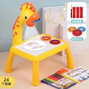 Mini Vaikų Projektorius, Piešimo Stalas Vaikams, LED Šviesos Stalo Piešimo Rinkinys Žaislo Tapybos Stalas Mokymosi Žaislai Mergina