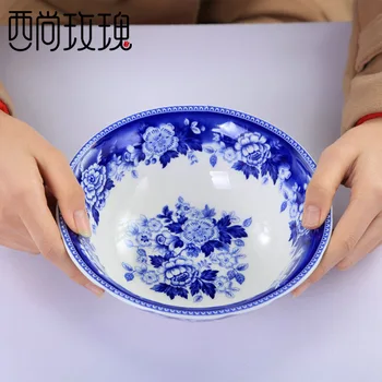 Mėlynos ir baltos spalvos porceliano indai, keramikos nustatyti buitinių patiekalas nustatyti kaulų kinijos keramikos dubenėlį ir patiekalas Dovanų Rinkinys