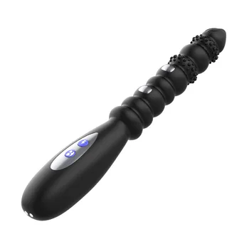 NAUJA Vyrų ir moterų masturbacija analinis žaislai elektros smūgio analinis vibratorius traukti karoliukai prostatos masažas vibracijos ir G-taško stimuliacija