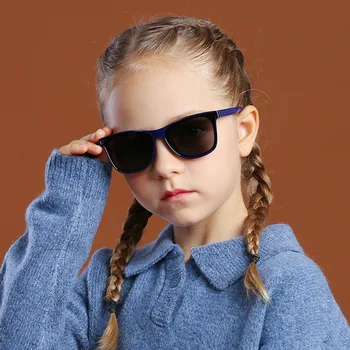Naujas mados poliarizuota vaikų akiniai nuo saulės vaikų asmeninį akiniai nuo saulės UV apsauga silikono vaikas merginos akiniai nuo saulės