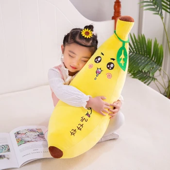 Naujas Mielas Vaisių, Bananų Miego Pagalvės Pliušinis Žaislas Mados Kūrybos Animacinių Filmų Lėlės Nuraminti Lėlės Vaikų Atostogų Gimtadienio Dovana