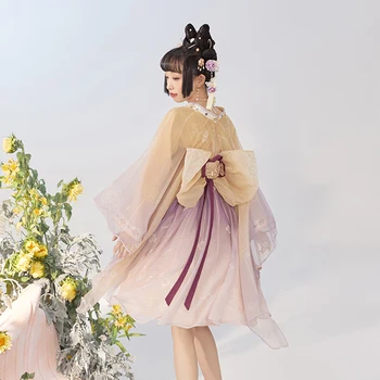 Naujas Patobulintas Hanfu Kostiumas Tang Dinastijos Princesė Festivalis Kostiumai Rytų Klasikinio Šokio Scenoje Suknelė Cosplay Apranga DQL7653