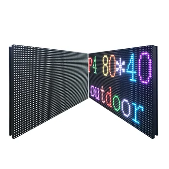 P4 pabrėžti 320x160mm lauko HD RGB full LED ekranas vaizdo sienos modulio pleistras