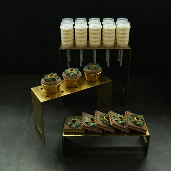 Pyragas Stendas Aukso Spalvos Metalo Cupcake Aksesuaras 1 Vnt Vestuves Stalo Dekoravimo Tortas Įrankiai Šalies Tiekėjas