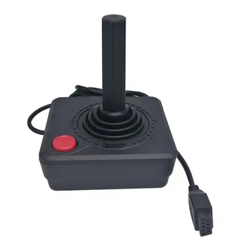 Retro Klasika Kreiptuką Valdytojo Pakeitimo Gamepad Požiūris Vieno Veiksmo Mygtuką Rokeris už Atari 2600 Konsolės Sistema, Black