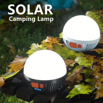 Saulės Kempingas Lempa USB Įkrovimo Lemputė LED Palapinė Šviesos 3 Rūšių Nešiojamų Žibintų Pagalbos Stiprios Šviesos Lauko Sode