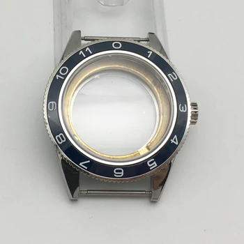 SKX007/SKX009 45mm safyro stiklas laikrodžio atveju tinka ETA 2824 2836 miyota 8205 8215 DG 2813 Judėjimas