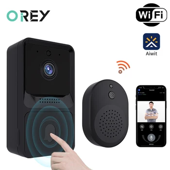Smart Video Doorbell, Belaidį durų skambutį WiFi Nuotolinio Namų Domofonas, dvipusio Durų Varpelis su HD infraraudonųjų SPINDULIŲ Naktinio Matymo Saugumo Kameros