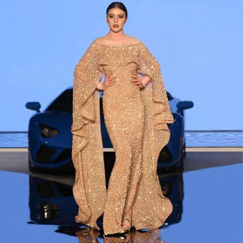 Spalvingas Blizgančių Dubajus Vakaro Suknelės 2020 Ilgai Apribota Undinė Aukštos Padalinta Moterų Prom Šalis Suknelė arabų vestidos de fiesta de