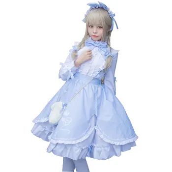 Stebuklas Nikki Kawaii Lolita Dress Mielas triušis cosplay Kostiumas