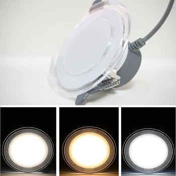 Unikalių iš Anksto Akrilo Dizainas Įleidžiamas led downlight Aliuminio SMD 7w led spot Didesnis šviesos apdailos Lubų lempa 220v