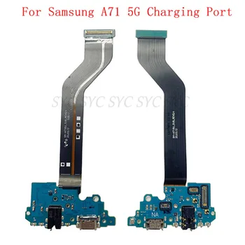USB Įkrovimo lizdas Jungtis, Flex Kabelis Samsung A71 5G A716 A716B A51 5G A516F A516U Įkrovimo Jungtis Valdybos Remontas, Dalys