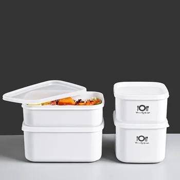 Šaldytuvas Sandarūs Plastikiniai talpinimo Maisto produktų Laikymo Dėžutė Mikrobangų Krosnelė, Stačiakampio Priešpiečių Dėžutė Plastikinių maisto produktų laikymo dėžutė withcover