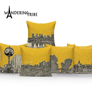 Šiaurės stiliaus namų dekoro lauko pagalvėlė padengti costom Aukštos Kokybės lino mesti pagalvės custom design spausdinti dekoratyvinės pagalvėlės