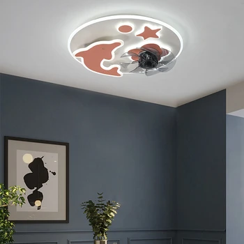 Šiuolaikinių LED Lubų Ventiliatoriai Su Šviesa, Namų Dekoro Nuotolinio Valdymo Pritemdomi 54W Išjungti Ventiliatorius Lempa Miegamojo, Virtuvės, Biuro
